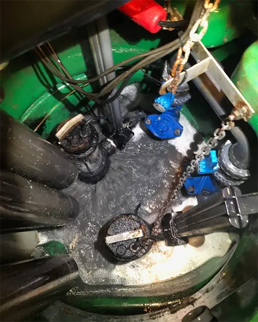 exemple de fuite de pompe de relevage pompe de relevage